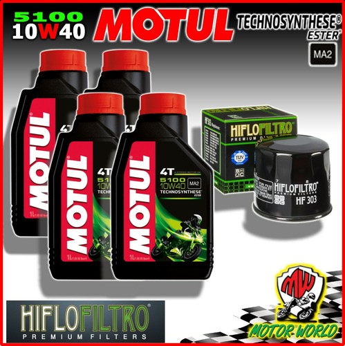 Kit tagliando motul 5100 - motul, 10w40